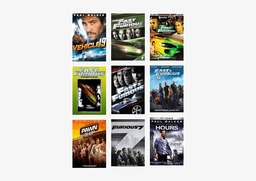Movies Starring The Late Paul Walker Available At Elpl - Fast And Furious 4, transparent png #1607948