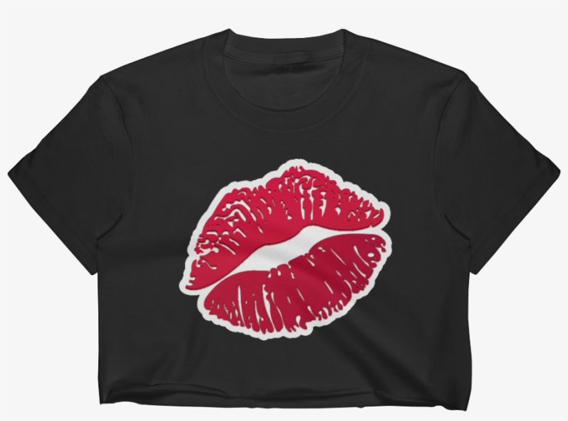 Emoji Crop Top T Shirt - Geschenk-tasche Der Lippen72marketing Rosa Große Geschenktüte, transparent png #1607986