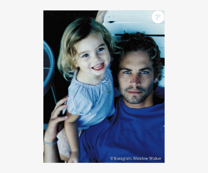 Meadow Walker Avec Son Père Paul Walker - Paul Walker Daughter Young, transparent png #1608055