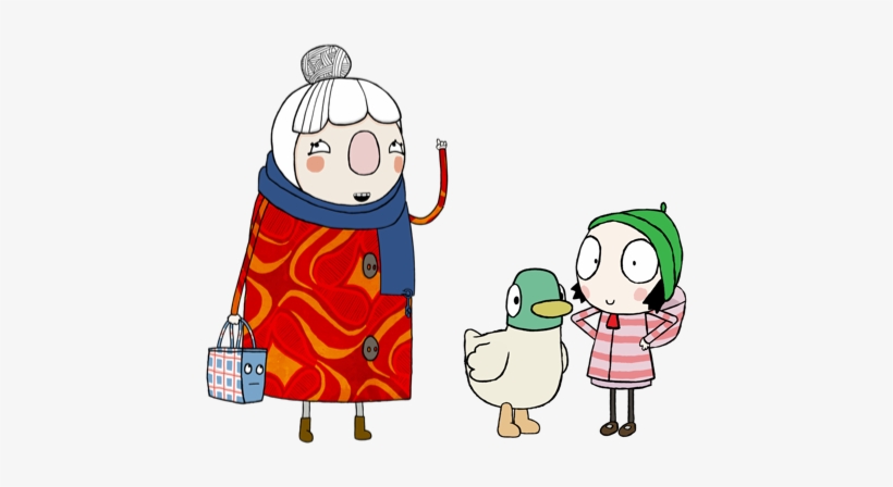Grown Ups Characters - Sarah And Duck Characters, transparent png #1608452