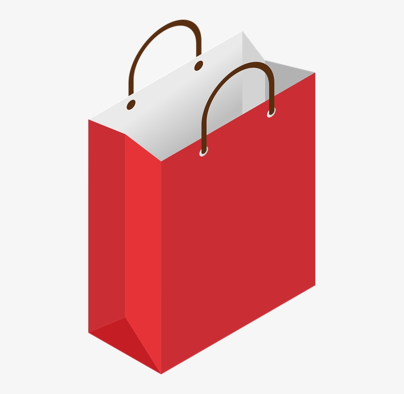 Bags Vector Paper Design - Red Shopping Bag Png - Free Transparent PNG ...