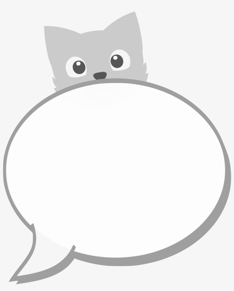 Speech Balloon Drawing Comics Whiskers - Cute Speech Balloon Png, transparent png #1608644