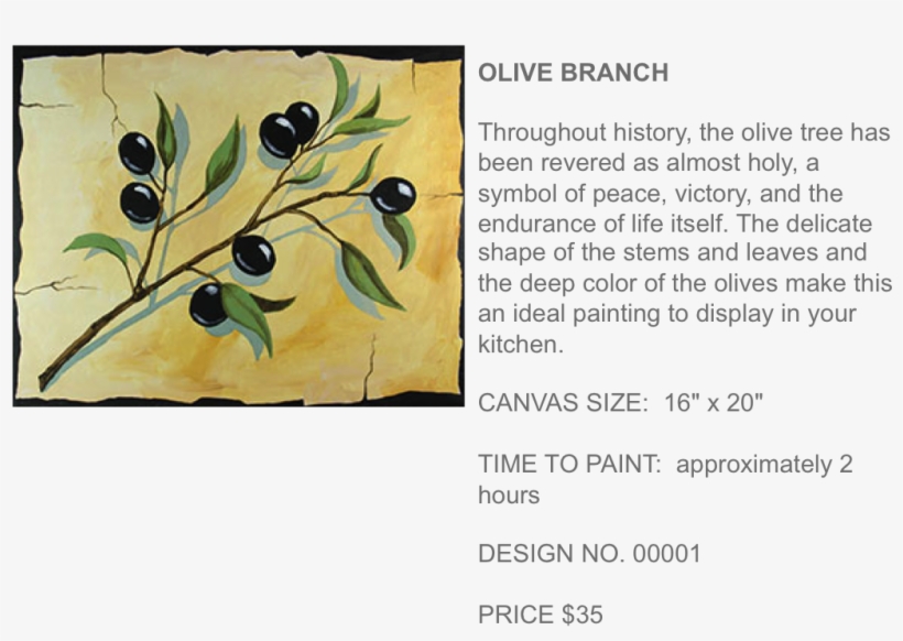 Olive Branch Popup Paint Studio - Painting, transparent png #1608649