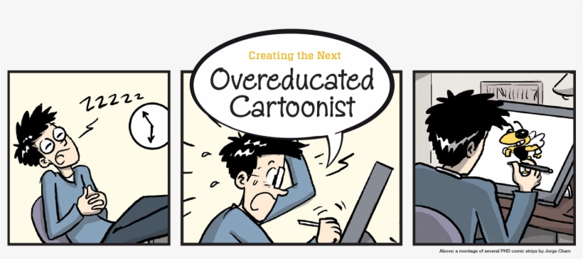 Header Image Featuring Comic Clippings By Jorge Cham - Jorge Cham Phd Comics, transparent png #1608749