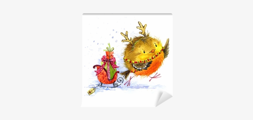 New Year Watercolor Hand Drawn Illustration - New Year, transparent png #1609522