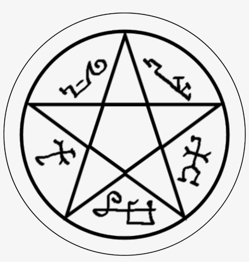 Supernatural Spn Spnfamily Devilstrap Symbol - Devil's Trap Symbol Supernatural, transparent png #1609995