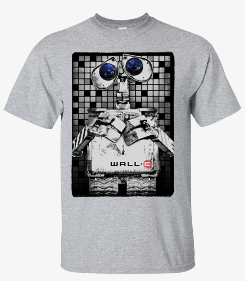 Pixar Wall-e Tile Portrait Graphic T Shirt Hoodie Sweater - T-shirt-wall-e-starry-eyed, transparent png #1610208