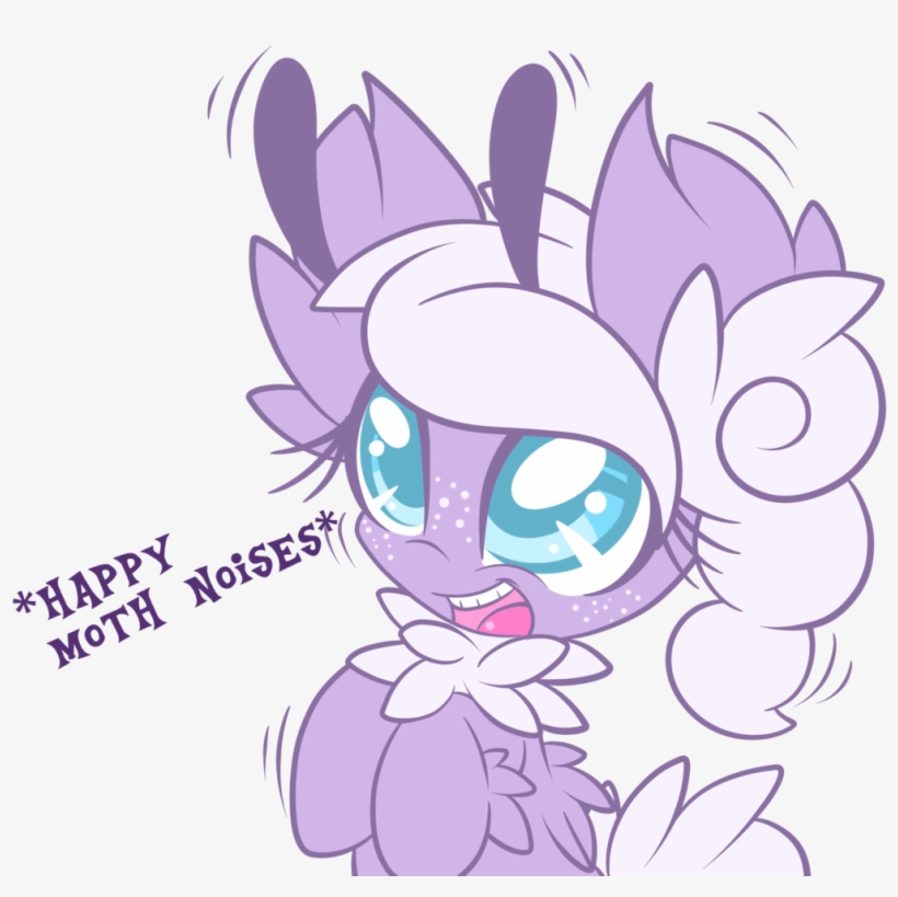 Lorehoshiko, Cute, Descriptive Noise, Filly, Freckles, - Moth Pony, transparent png #1610225