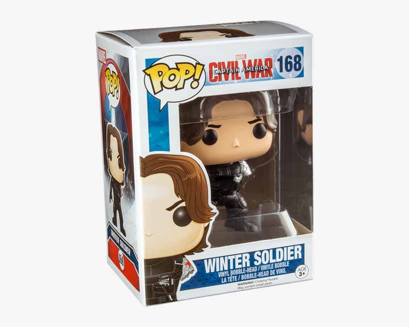 Captain America 3 Civil War - Funko Pop Winter Soldier, transparent png #1610566