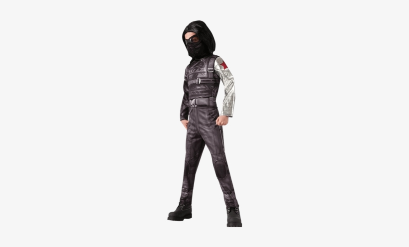 Kids Winter Soldier Costume - Winter Soldier Deluxe Costume, transparent png #1610588