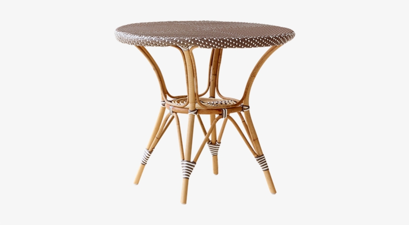 Danielle Café Table Rattan Medium Cappuccino - Sika Design Affäire Danielle Cafétisch, Ø 80 Cm, transparent png #1611255