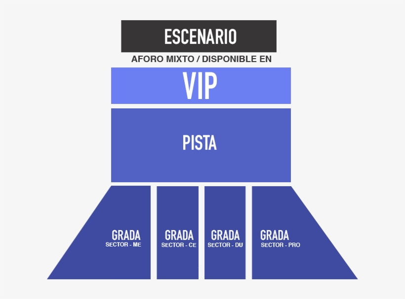 Aquí Tienes El Plano Del Recinto Con Todos Los Sectores - Cobalt Blue, transparent png #1611448