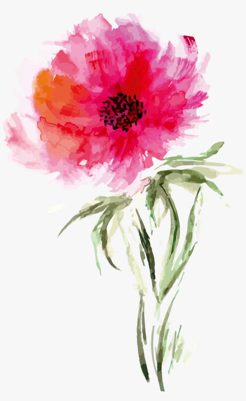 Watercolor Painting Flower Drawing Art - Good Morning King Size 100 Percent Cotton Duvet Cover, transparent png #1611553