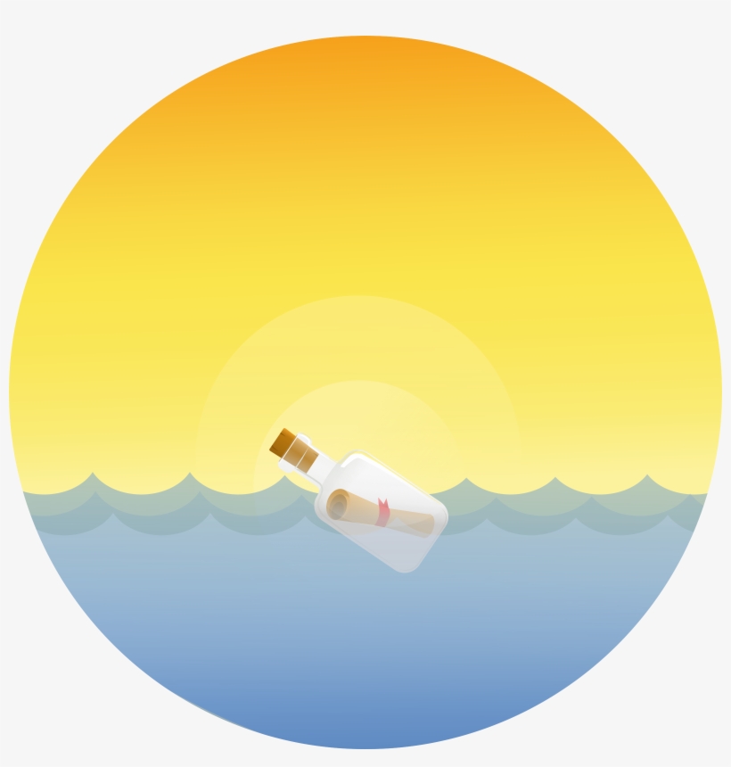 This Free Icons Png Design Of Message In The Bottle, transparent png #1611655