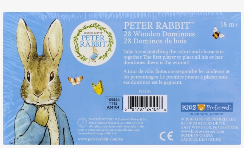 Peter Rabbit Beatrix Potter Wooden Dominoes Set 18m - Beatrix Potter Collection - 3 Disc Box Set [dvd], transparent png #1611808