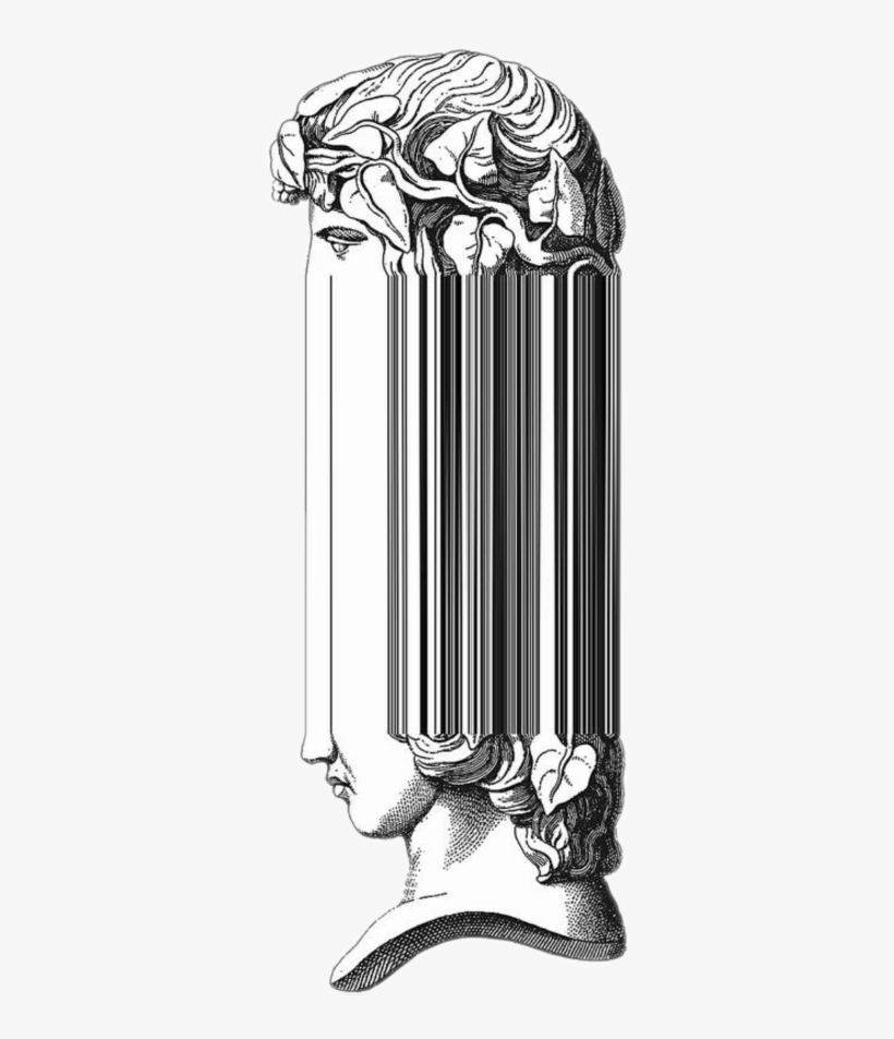 Vaporwave Aesthetic Art Transparent Sparent Png - Barcode Glitch, transparent png #1612115