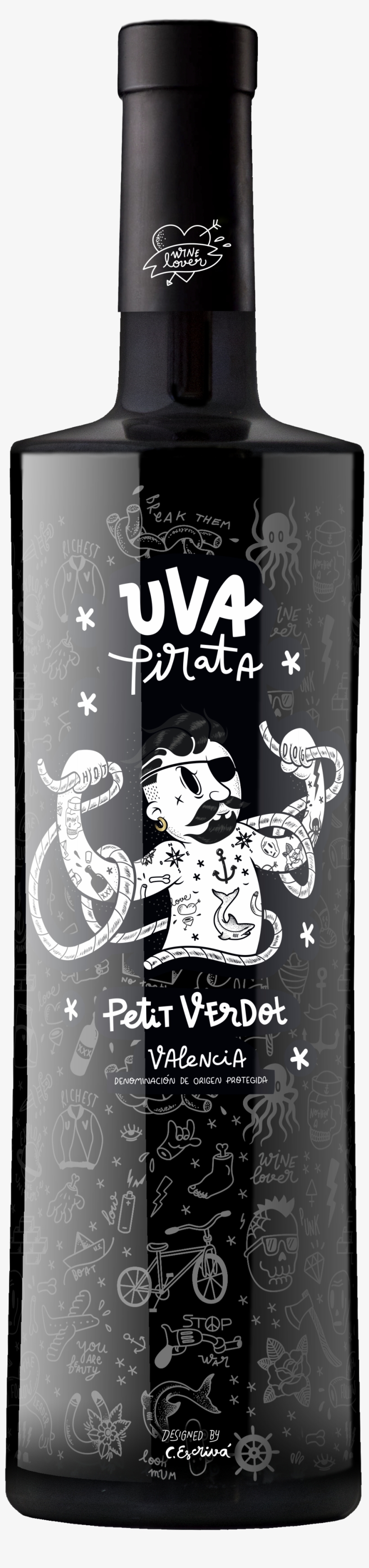 Pirate Grape Only Serigraphy - Uva Pirata Petit Verdot, transparent png #1612456