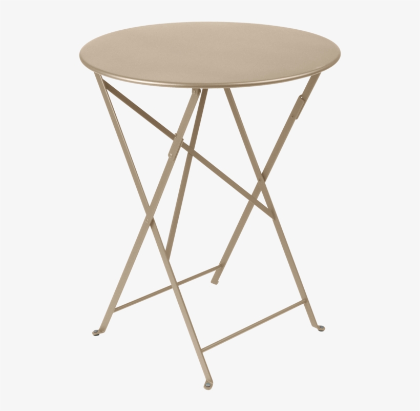 Creative Of Grey Bistro Table With Bistro Round Table - Fermob - Bistro Folding Table Ø 60 Cm, Nutmeg, transparent png #1612510
