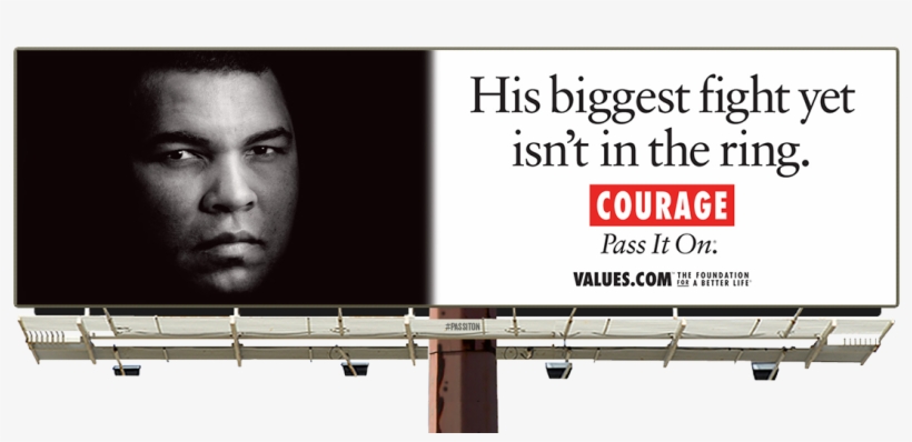 See The Muhammad Ali Courage Billboard And Pass It - Billboards That Advertise Civil Rights Movements, transparent png #1612759