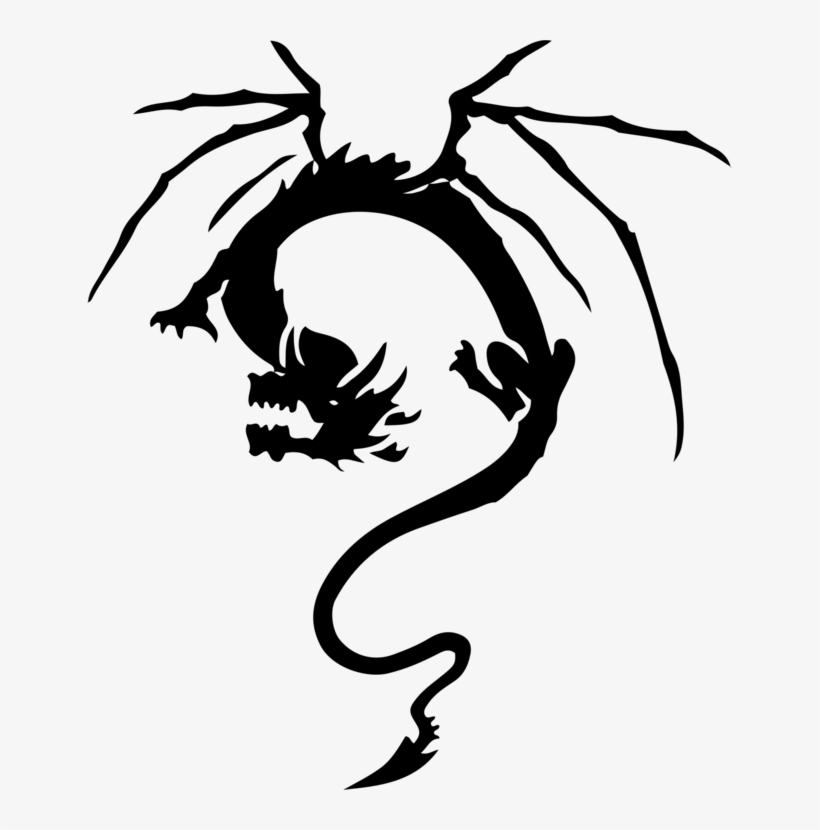 Tattoo Clip Art Chinese Dragon Sleeve Tattoo - Horizontal Tattoo, transparent png #1613774