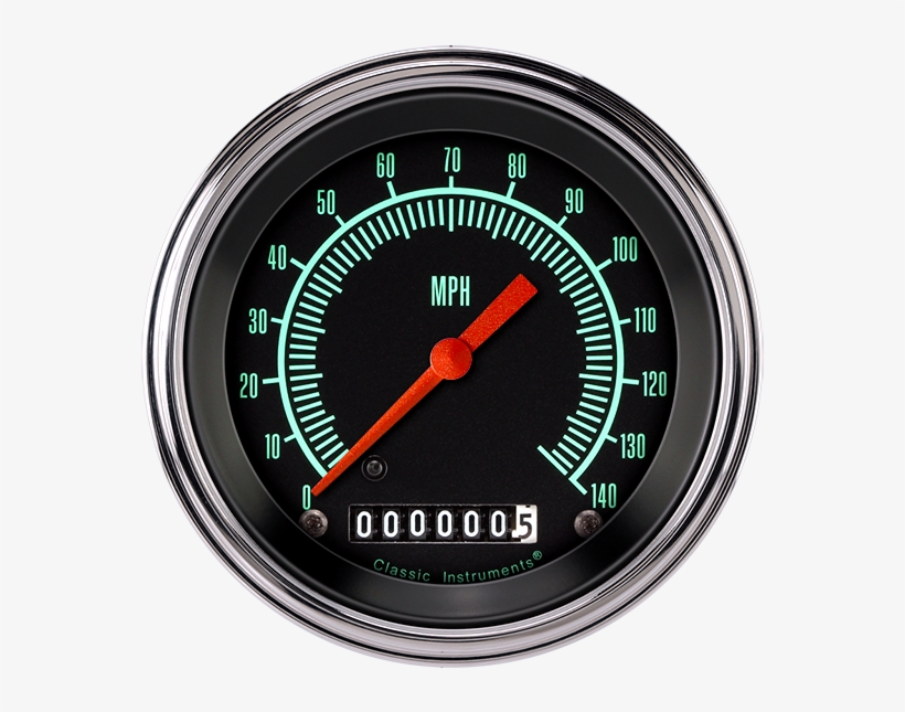 Picture Of G-stock 3 3/8" Speedometer - Classic Instruments, G-stock Series, Speedometer Gauge, transparent png #1613802