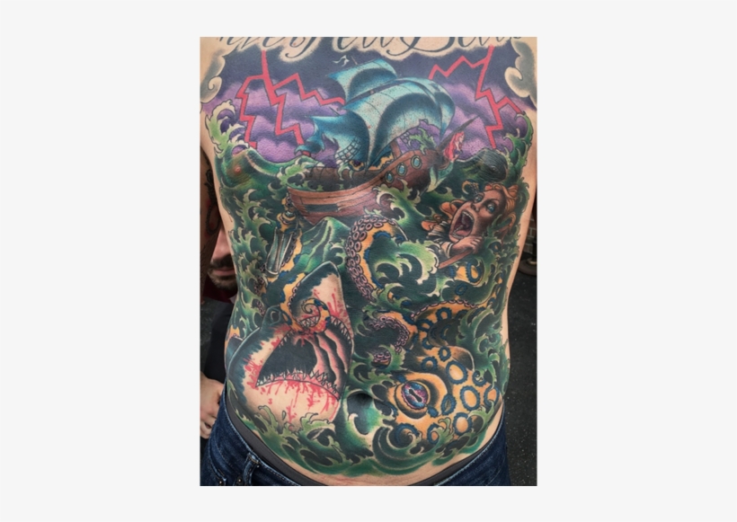 Rebeka Maine Tattoo Artist Octopus Shark, transparent png #1613910
