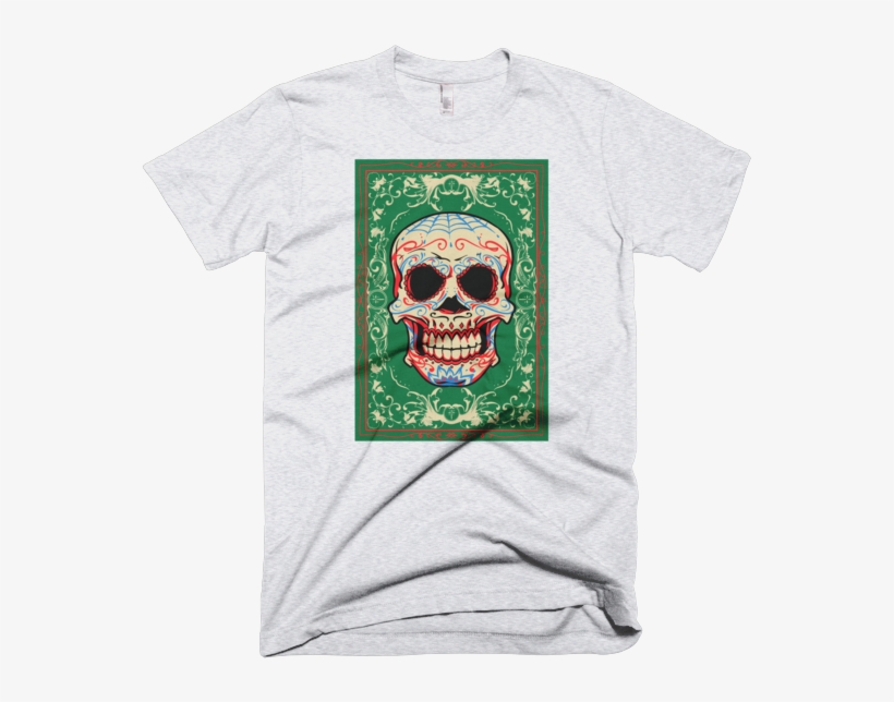Smiling Colorful Skull Short Sleeve Unisex T-shirt - Didn't Do It But If I Did I Was Drunk T-shirt Sweets, transparent png #1614445