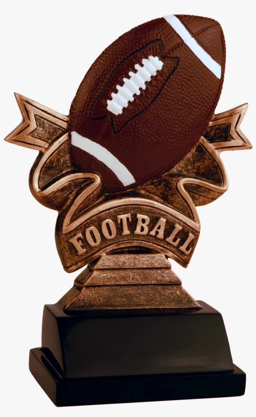 Football Ribbon Resin Award - Football Ribbon Resin Trophy, transparent png #1614857