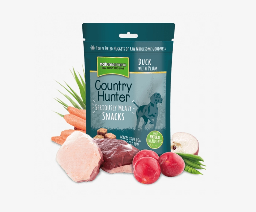 Menu Country Hunter Dog Treats Duck /& Plum 10 X 50 - Country Hunter Freeze Dried Venison And Blueberry Dog, transparent png #1614861