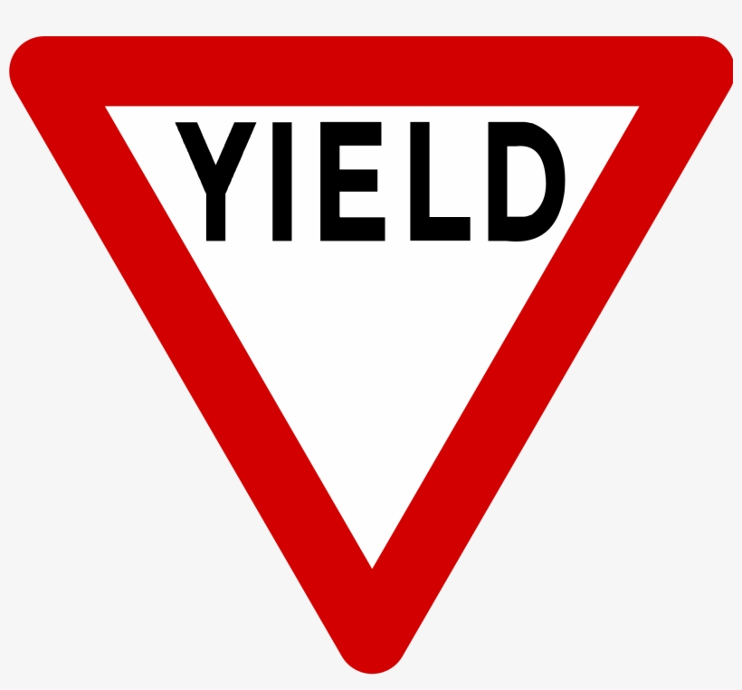 Open - Simbolo De Ceda El Paso, transparent png #1614894