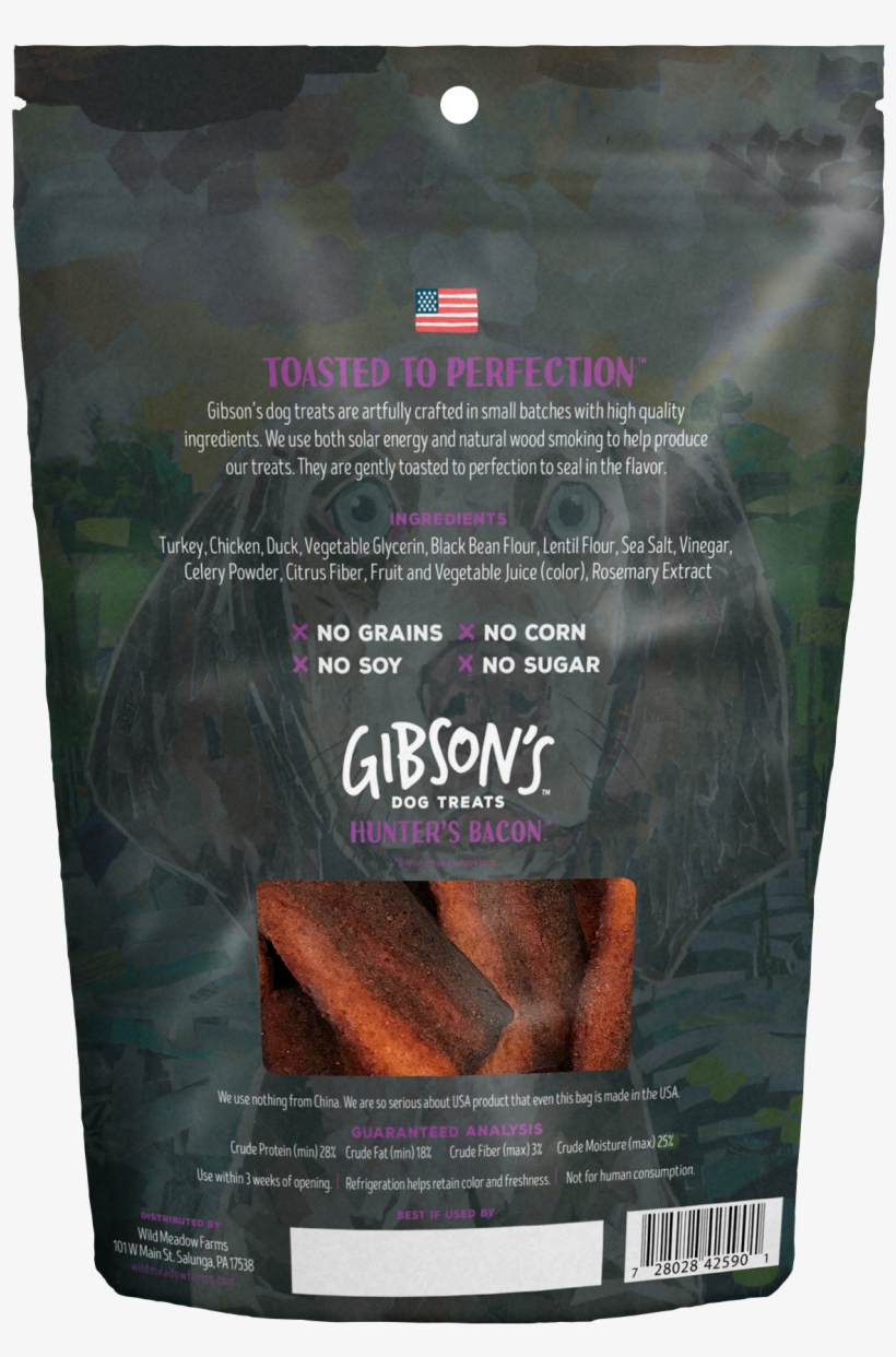 Gibson's Hunter's Bacon With Duck - Gibson's Toasted Chicken - Jerky Dog Treats, Toasted, transparent png #1615304