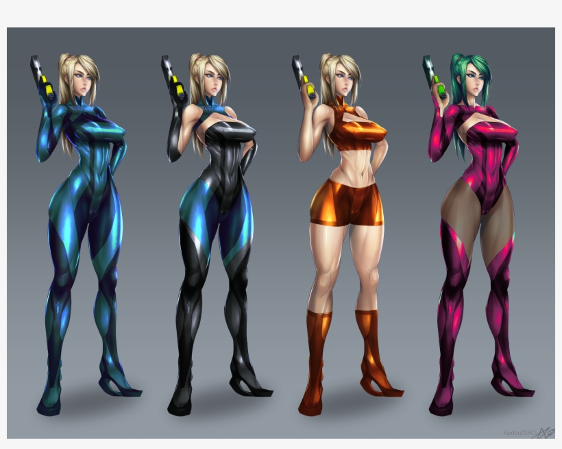 Original) Loading Samus Aran - Zero Suit Samus Alt Colors, transparent png #1615410