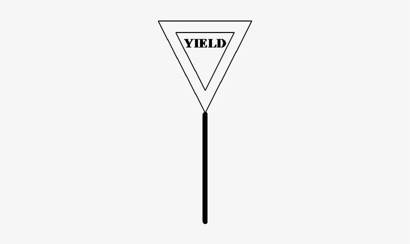 We Consider The Yield Sign Is A Regular Polygon Measuring - Sign, transparent png #1615606