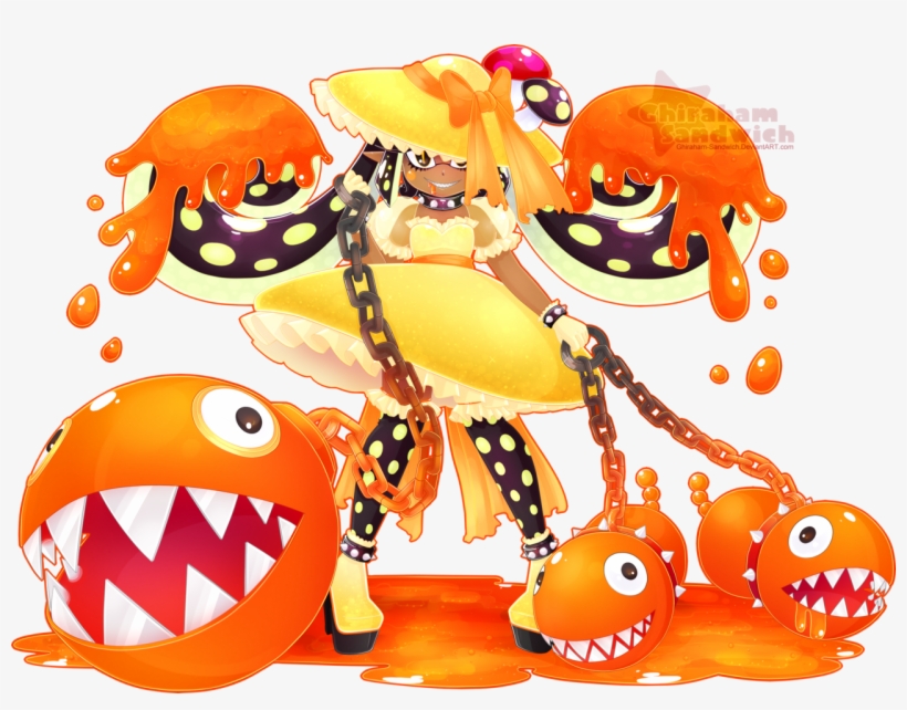 [ Goopy Inferno - Splatoon Mario, transparent png #1615733