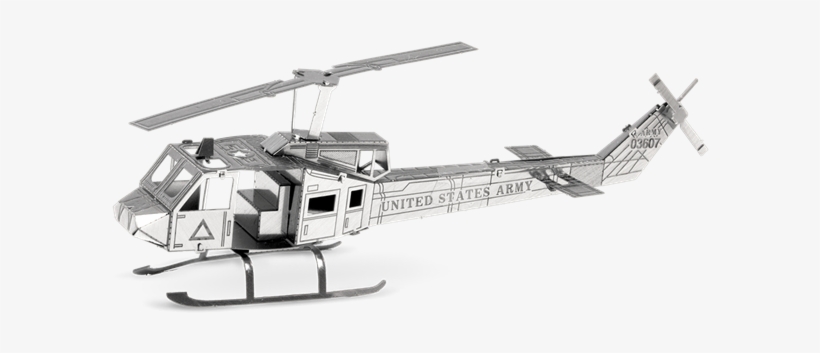 Picture Of Huey Helicopter - Metal Earth Helikopter Huey Uh-1, transparent png #1616154