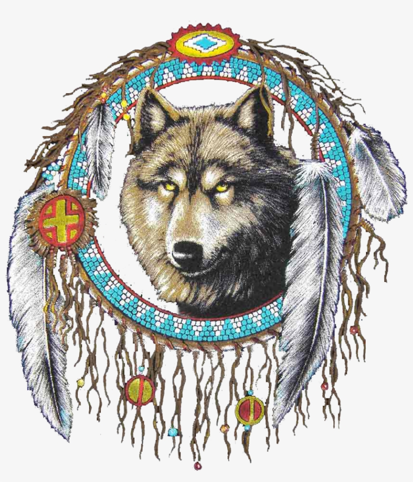 Dreamcatcher Transparent Wolf - Dream Catcher Pngs, transparent png #1616262