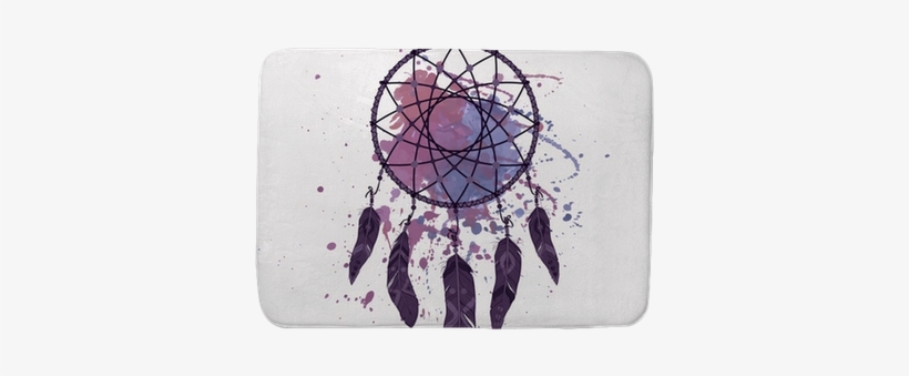 Vector Illustration Of Dream Catcher With Watercolor - Coque Samsung S5 Attrape Reve, transparent png #1616334