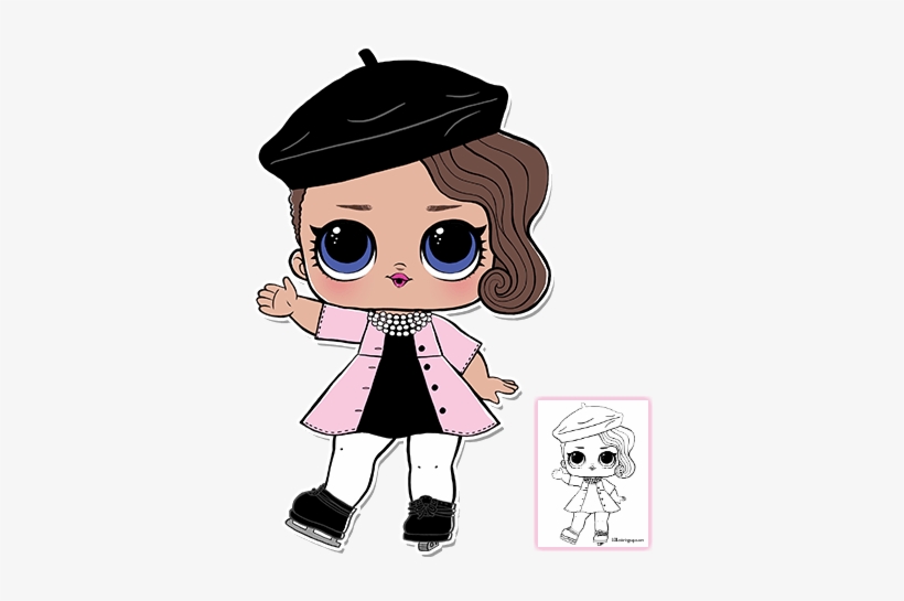 Lol Surprise Doll Coloring Pages - Posh Lol Surprise Doll, transparent png #1616356