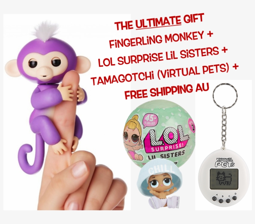 Ultimate Gift - Wowwee Fingerlings Purple (mia) And Pink (bella) Combo, transparent png #1616454