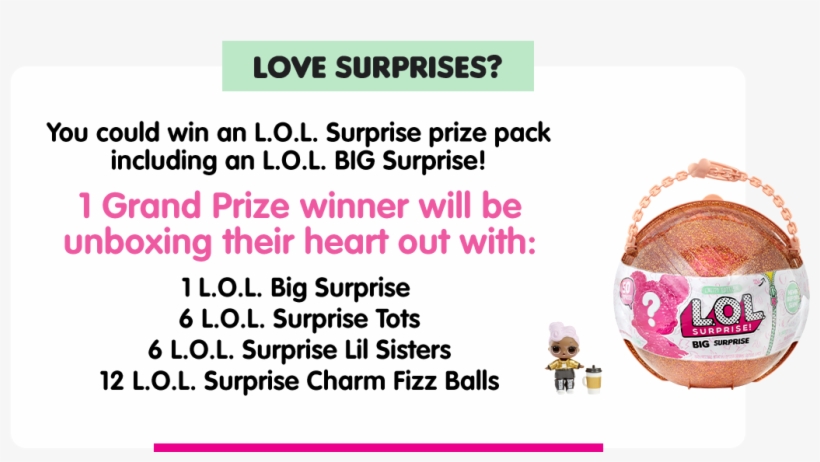Like Surprises You Could Win An L - Lol Surprise! Big Surprise, transparent png #1616561