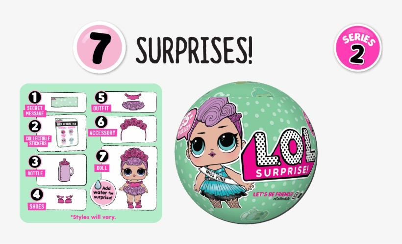 Lol Surprise Seven Layers Of Surprise - L.o.l. Surprise Doll Series 1 - 3 Pack, transparent png #1616778
