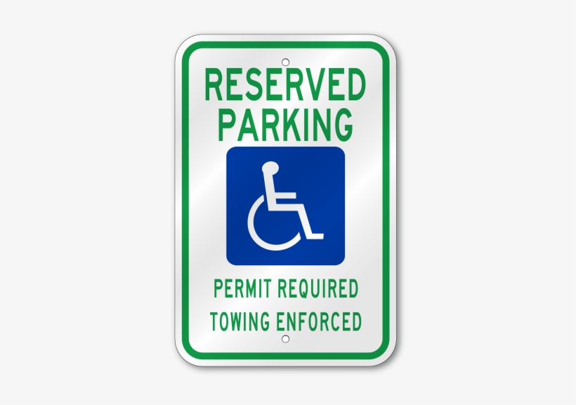 Arkansas State Handicap Sign - Handicap Parking Sign, transparent png #1617396