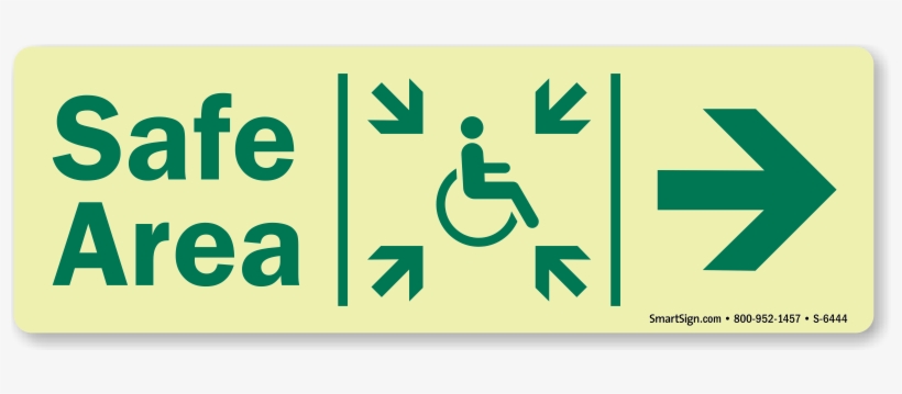 Glowsmart™ Directional Exit Sign, Handicap Area Sign - Incheon International Airport, transparent png #1617423
