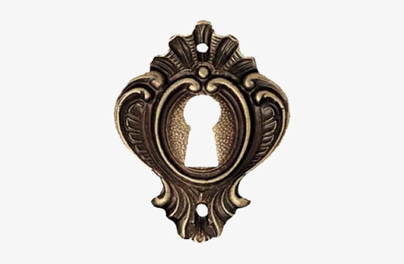 Key Hole In Antique Bronze Finish - Antique Key Holes, transparent png #1617668