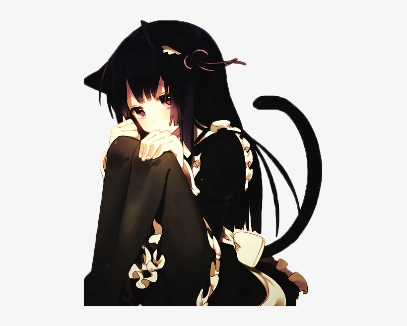 Kawaii Anime Renders - Anime Neko Girl Sad - Free Transparent PNG Download  - PNGkey