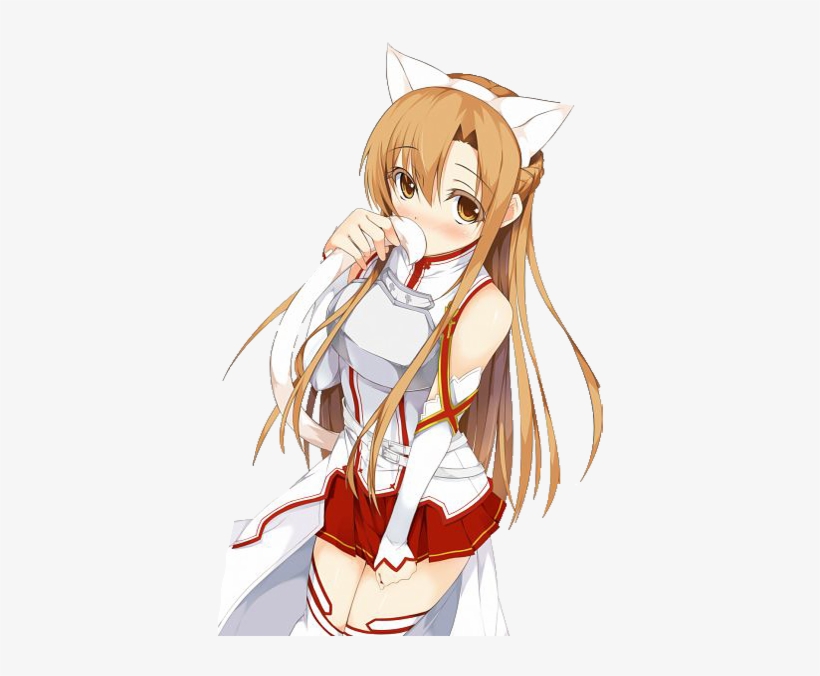 Asuna Yuuki Neko Render By Aquaticaeria-d5h1ell - Asuna Sao, transparent png #1617990