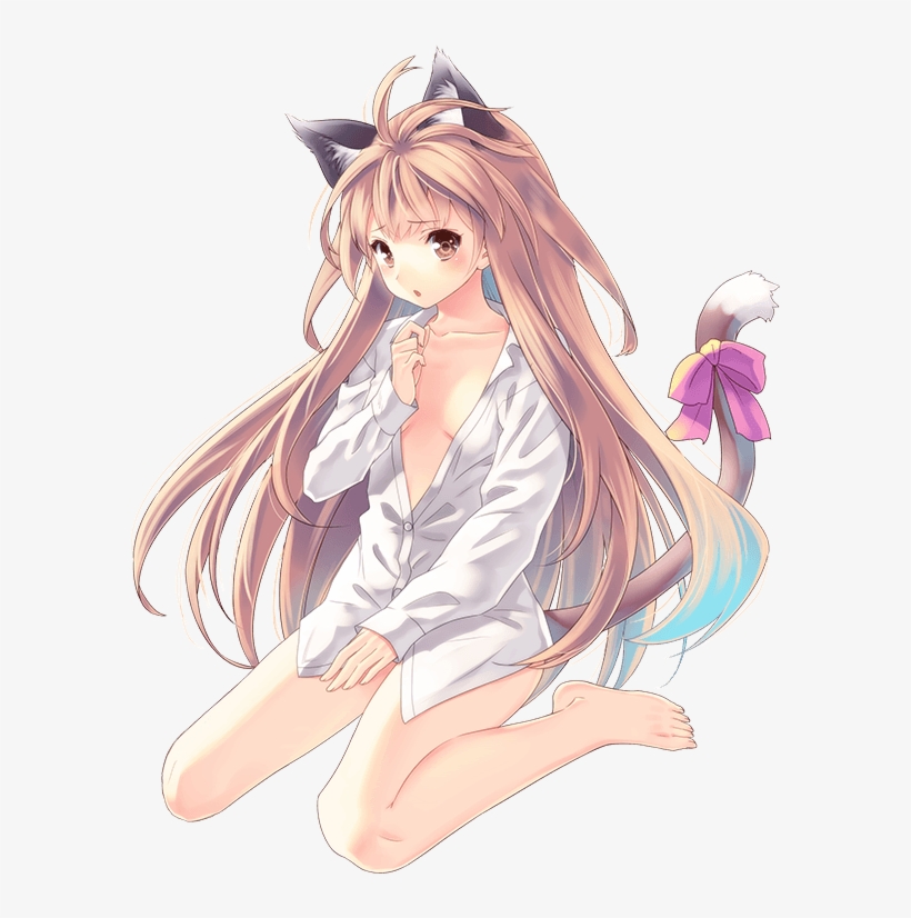 Mesh Neko - Girl Anime Summoner Cat, transparent png #1618078
