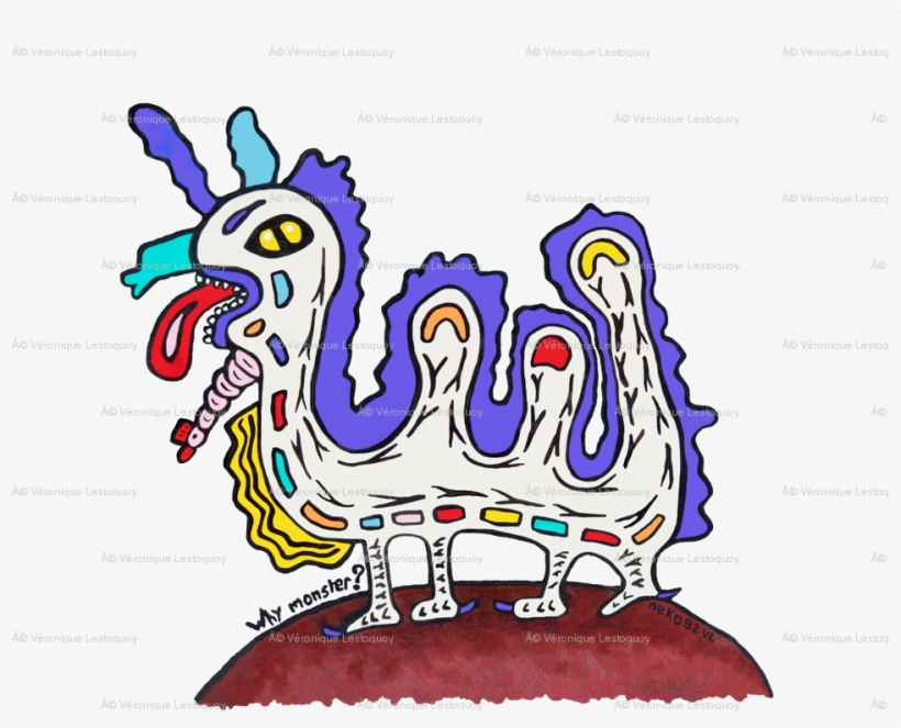 "why Monster" Fabric - So Afraid, transparent png #1618116