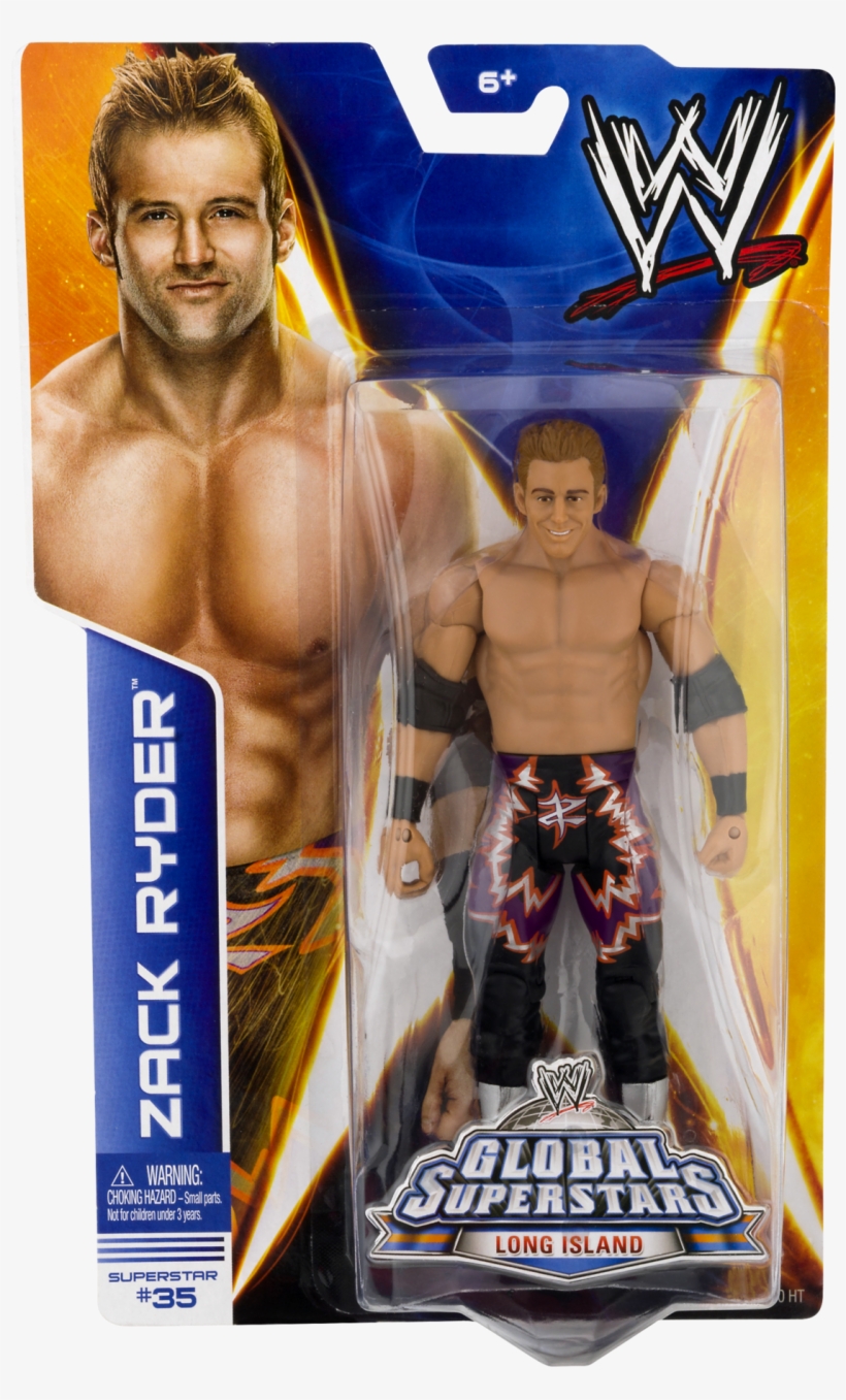Wwe Zack Ryder 6-inch Articulated Action Figure With - Mattel Wwe Basic Action Figure Series 40 - Zack Ryder, transparent png #1618158