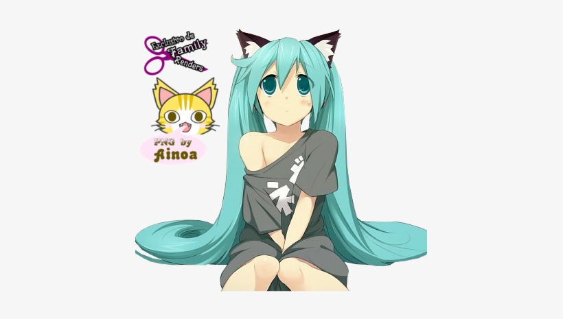 Miku Hatsune Neko, transparent png #1618250